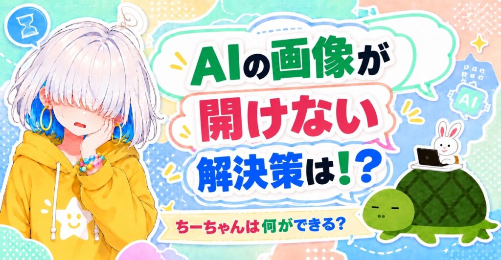 AIの画像が開けない 解決策は！？ ちーちゃんは何ができる？