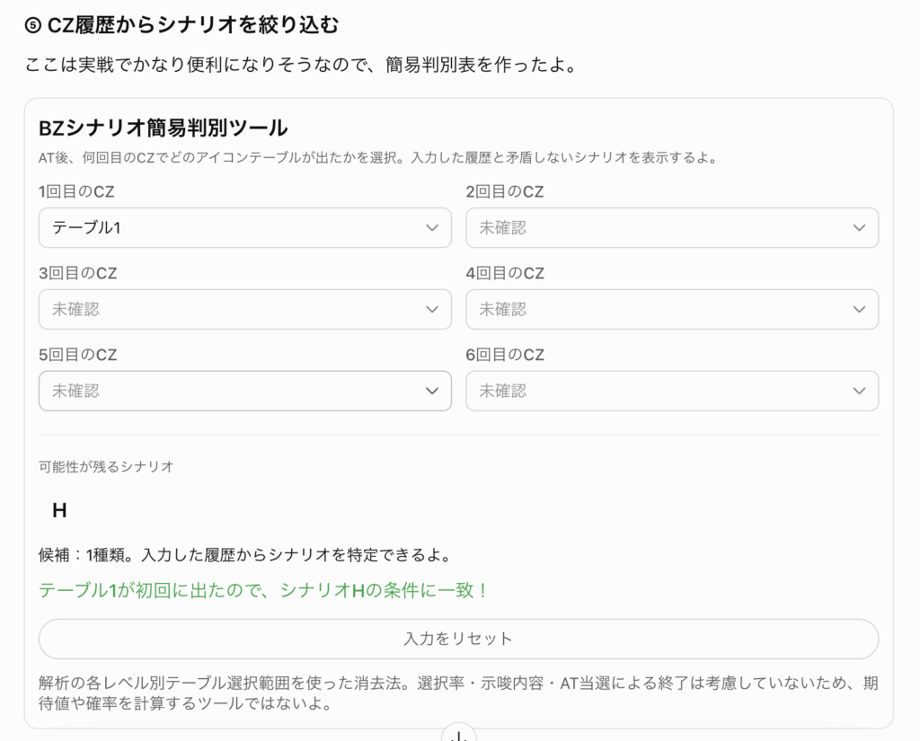 チャットGPTが頼んでもいないのに作ったBZシナリオ簡易判別ツール